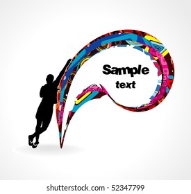  Abstract advertising background