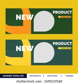 Abstract Advertising Banner Graphic Design. Banner Template. for website social media or printing.