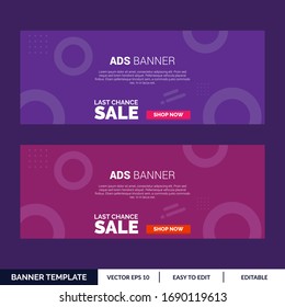 Abstract Advertising Banner Graphic Design. Banner Template. for website social media or printing.