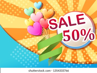 Abstract advertising sale background, template background, banner design, clip art design - vector