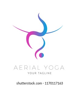 211 Aerial Yoga Logo Images, Stock Photos & Vectors | Shutterstock