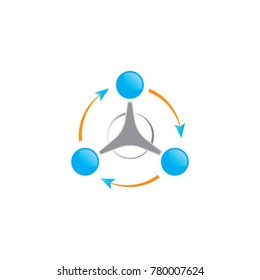 Abstract Aerospace Logo Design Vector, Modern Illustration