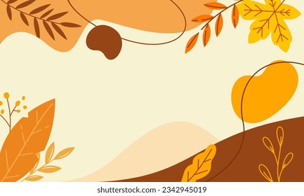 Abstract Aesthetic Autumn Fall Minimalist Background