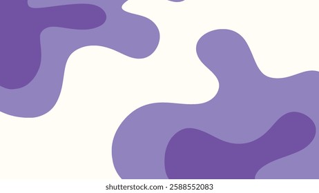 Abstract aesthetic background with purple waves