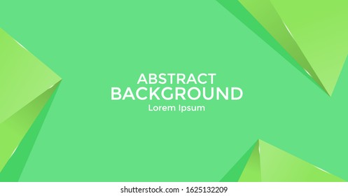abstract aesthetic background with triangle shiny in green nature