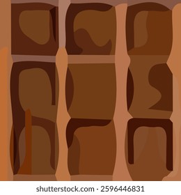 Abstract aesthetic background with unique shape combination