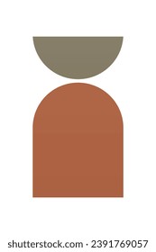 Abstract aesthetic boho mid century background