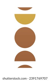 Abstract aesthetic boho mid century background