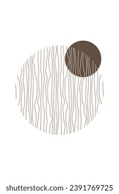 Abstract aesthetic boho mid century background