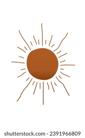 Abstract aesthetic boho mid century background