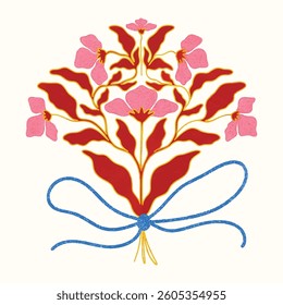 ABSTRACT AESTHETIC FLOWER DIGITAL ILLUSTRATION