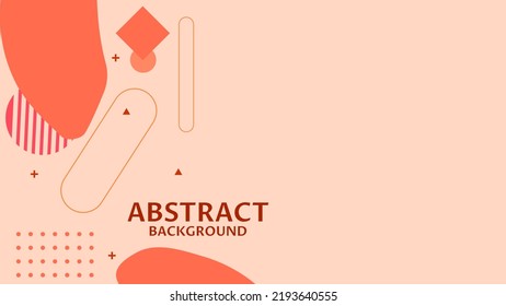 ABSTRACT AESTHETIC GEOMETRIC SHAPE BACKGROUND FLAT COLOR WITH COPY SPACE AREA DESIGN VECTOR TEMPLATE FOR WALLPAPER, COVER DESIGN, HOMEPAGE DESIGN