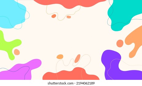 COLOR PLANO DE FORMA GEOMÉTRICA ABSTRACTO CON PLANTILLA DE VECTOR DE DISEÑO DE ÁREA ESPACIAL DE COPIA PARA PAPEL DE PARED, DISEÑO DE PORTADA, DISEÑO DE PÁGINAS NACIONALES