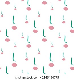 Abstract aesthetic seamless pattern. Simple creative shape. Colored vector illustration for printing, decoration, textile, branding design
