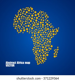 Abstract Africa map background with dots. Vector illustration. Eps 10