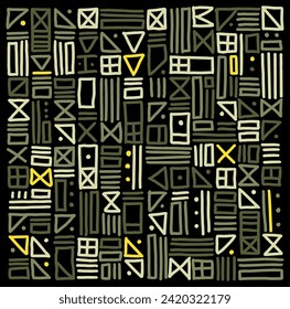 abstract african ethnic pattern background