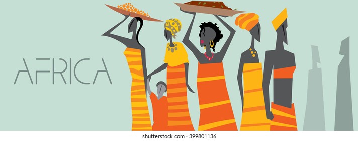 Abstract African Tribe (Vector Art)