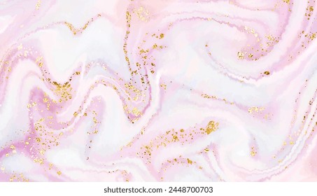 Abstract agate stone background design with geode texture and gold glitter.