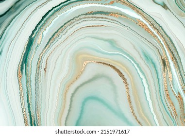 Abstract agate stone background  print design with natural mineral texture and gold veins.