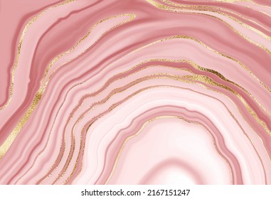 Abstract agate stone background  print design with natural mineral texture and gold veins.