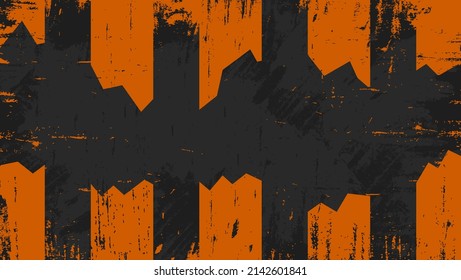 Abstract Aged Grunge Orange Texture Design In Dark Background