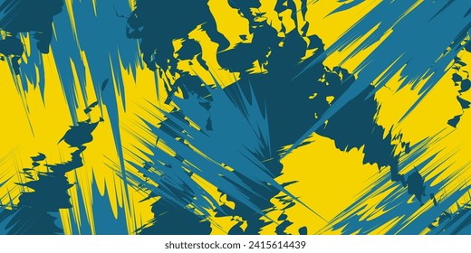 Abstract Aged Seamless Pattern. Dirty geometric element design with bright color combination. Trendy fabric prints. Vector illustration.