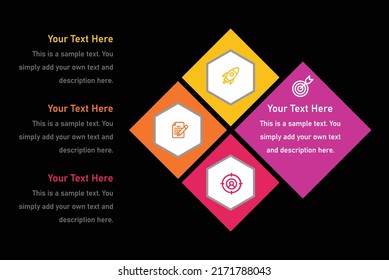 Abstract, aggregation, cube, dimensional, matrix Infographics Template for Website and Presentation. Line Gray icon with Orange