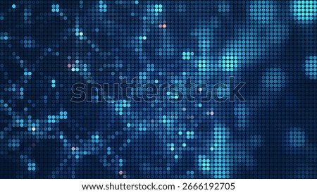 abstract ai neural network background with glowing interconnected nodes and deep blue cyan digital circuits, futuristic cybernetic web with smooth soft lighting, concept of artificial intelligence