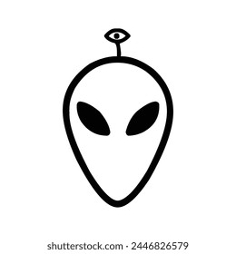 abstract air alien flat astronaut astronomy carton background flat mask face icon vector illustration smile cartoon symbol alien art sign logo design
