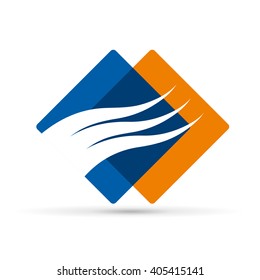 Abstract air conditioning, vector icon