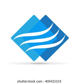 Abstract air conditioning, vector icon