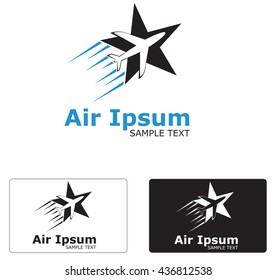 Abstract air plane logo concept .