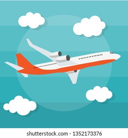 Abstract Airplane Background Vector Illustration EPS10
