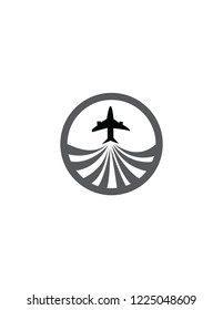 abstract airplane logo