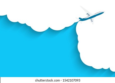 Abstract Airplane Transportation Background. Vector Illustration EPS10
