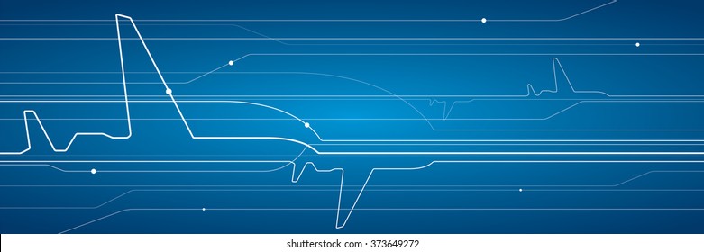 Abstract airplane, vector design lines background, aviation wallpaper