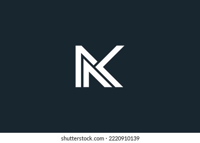 Abstrakter AK, kA, A, K Letters Logo Initial Based Monogram Icon Vector.