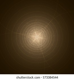 Abstract alchemical theme. Fractal art background. Sacred geometry. Mysterious relaxation pattern. Digital artwork, graphic alchemy