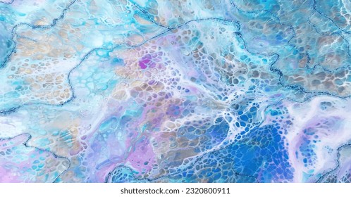 Abstract alcohol background gold, purple and blue tones.