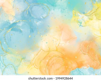 Abstract alcohol ink texture marble style background. EPS10 vector illustration design.