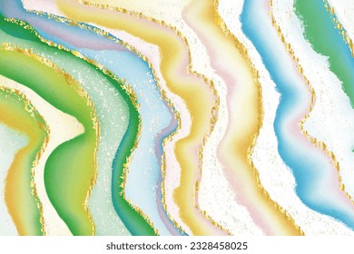 Abstrakte Alkoholfarbe Textur Marmor Stil holografischen Hintergrund.
