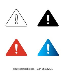 Abstract Alert Sign Silhouette Illustration, can be used for business designs, presentation designs or any suitable designs.