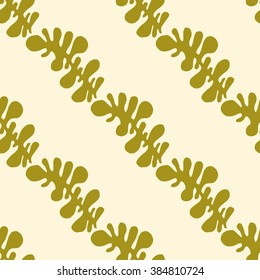 Abstract alga seamless pattern. Hand drawn background