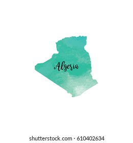 Abstract Algeria map