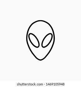 Abstract Alien in Free Hand Doodle Drawing Style, Suitable for Scrapbook and Visual Thinking Concept.