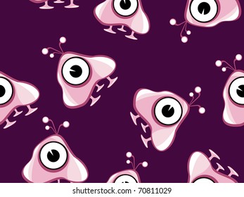 abstract alien pattern background, vector illustration