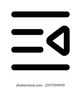 abstract  Align Shape line icon 