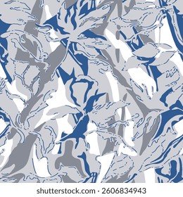abstract allover strips on grey background