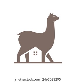 logo abstracto de alpaca. icono de alpaca Plantilla de Vector