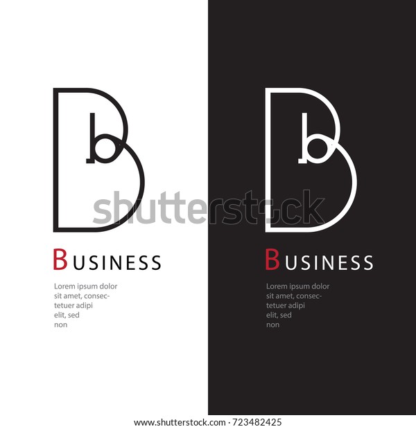 抽象的なアルファベットbのロゴ 装飾的な英語の文字bのロゴ 大文字のロゴのデザイン ベクターイラスト 一意のアルファベットロゴのベクターグラフィックデザイン のベクター画像素材 ロイヤリティフリー